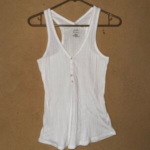 Poof! Classic White Knit Top